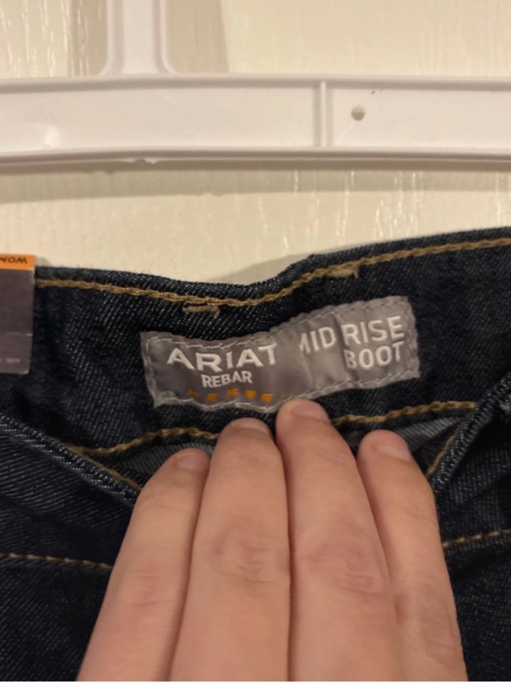 Ariat Women’s Dark Indigo Bootcut Cargo Jeans - Picture 4 of 8
